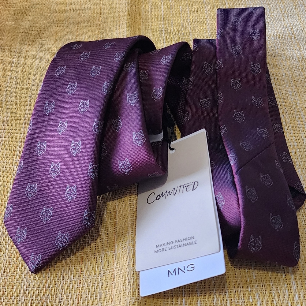 Mango Tie with animal print